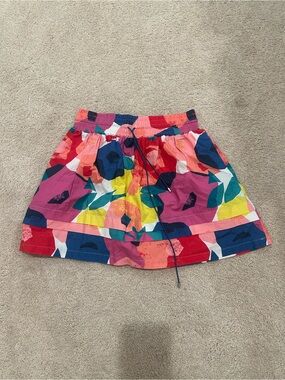 Kate spade Saturday Multicolor Floral Print Drawstring Skirt
